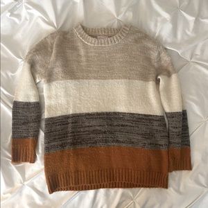 Pink Lily You Are Unforgettable Colorblock Sweater